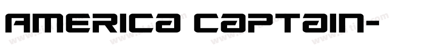 America Captain字体转换